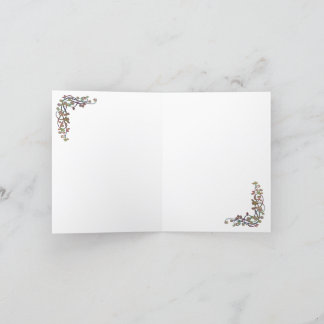 PINK FLOWERS BIRTHDAY CARD