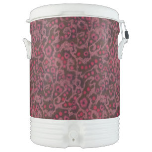 Pink Flowers, Blush Curves, fiber art felt pattern Cooler