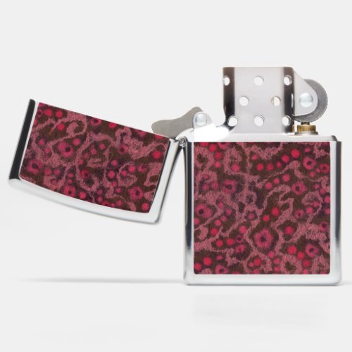 Pink Flowers Blush Curves whimsical floral pattern Zippo Lighter