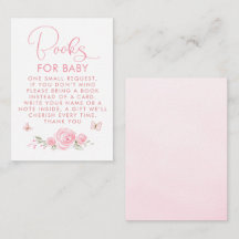 Pink Flowers & Butterflies Books For Baby Request