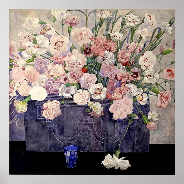 Pink Flowers by Mackintosh Poster (Front)