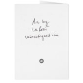 Pink Flowers Card (Back)