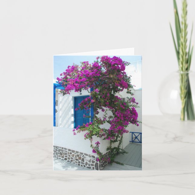 Pink Flowers Card (Front)