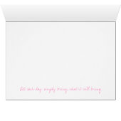 Pink Flowers Cards (Inside Horizontal (Bottom))