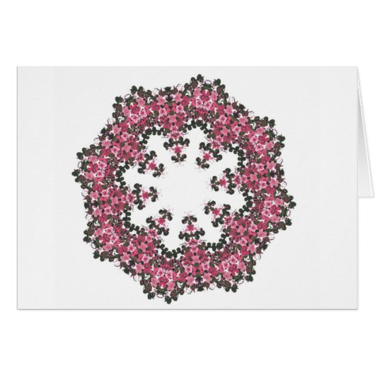 Pink Flowers Cards (Front Horizontal)