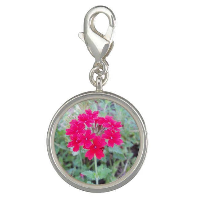 Pink Flowers Charm Bracelet (Front)