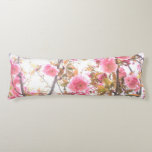 Pink Flowers Cherry Blossom Floral Patterns Gift Body Pillow<br><div class="desc">Designed with beautiful and pretty artistic floral background of pink spring flowers!</div>