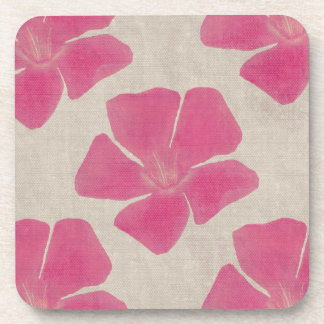 Pink Flowers Coasters