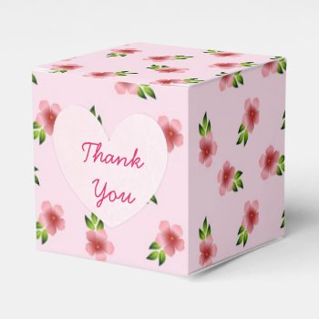Pink Flowers Cupcake Box by Everything_Grandma at Zazzle