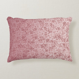 Pink flowers degraded accent pillow
