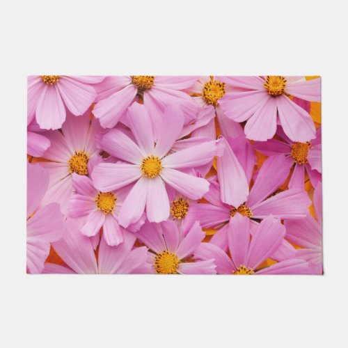 Pink Flowers Doormat