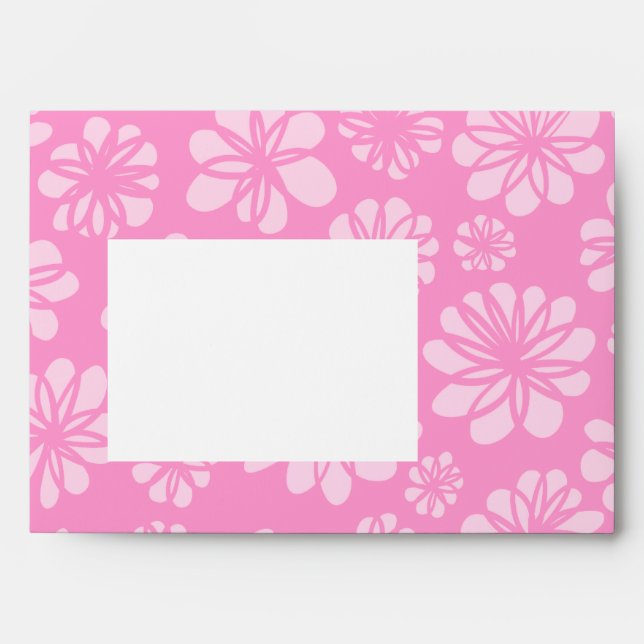 Pink Flowers Envelope (Front)