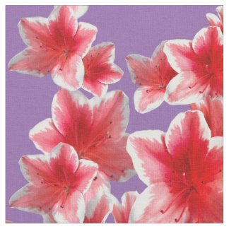 Pink Flowers  Fabric
