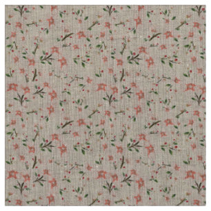 Pink flowers fabric