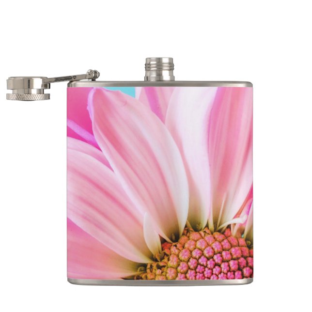 Pink Flowers Flask (Opened)
