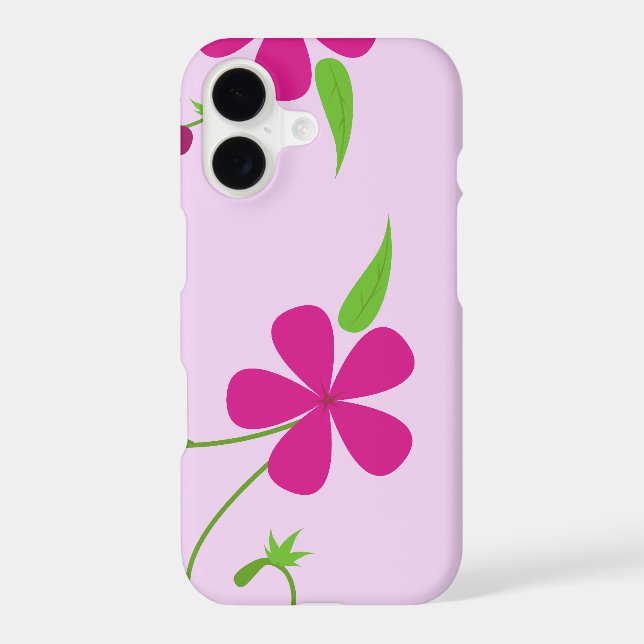 Pink Flowers, Floral Pattern, Pattern Of Flowers Iphone Case (Back)
