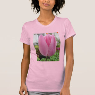 Pink Flowers Floral Tulip Tulips Garden T Shirt