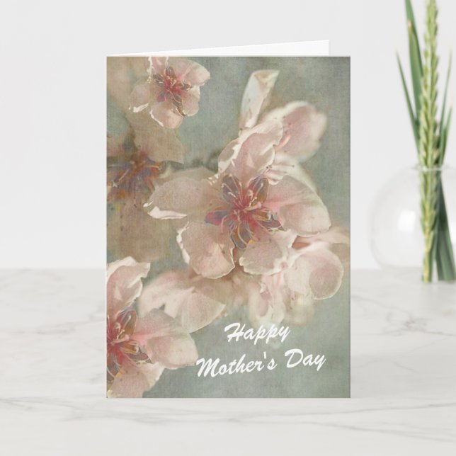 Pink Flowers for Mother's Day Card (Front)