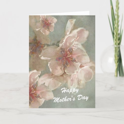 Pink Flowers for Mothers Day Card