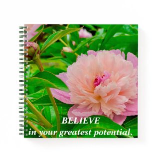 Pink flowers garden flower Rhododendron Believe sm Notebook