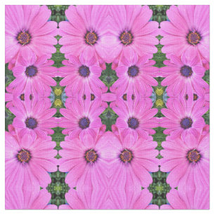Pink Flowers Gerbera Daisy Floral Fabric