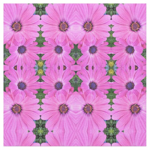 Pink Flowers Gerbera Daisy Floral Fabric