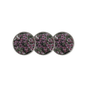PINK FLOWERS GOLF BALL MARKER