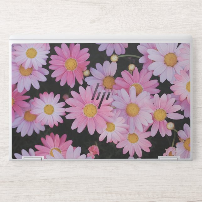Pink flowers HP EliteBook X360 1030 G2 HP Laptop Skin (Front)