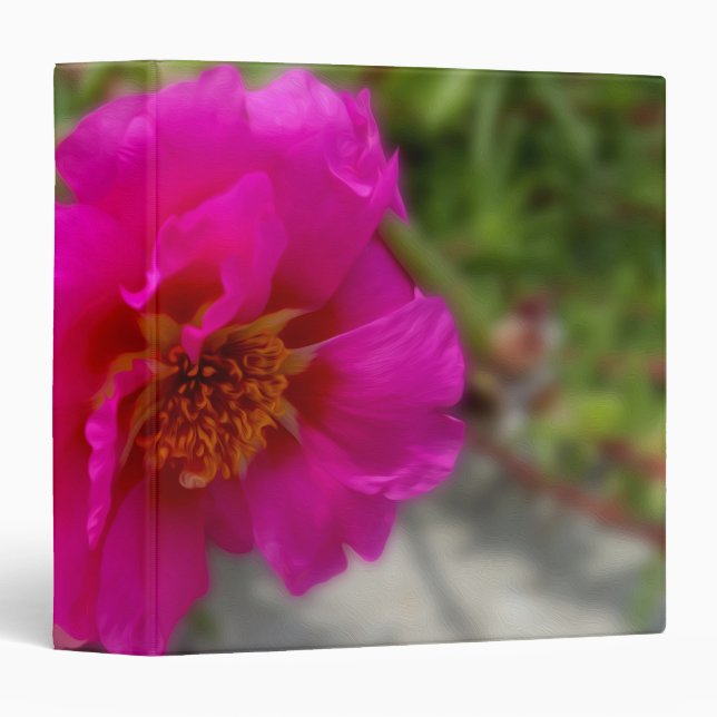 Pink flowers in the sun 3 ring binder (Front/Spine)