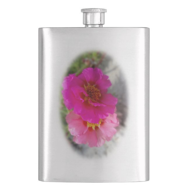 Pink flowers in the sun flask (Front)