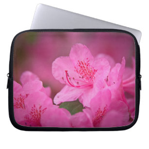 pink flowers laptop sleeve