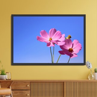 Pink Flowers Matte Poster Print