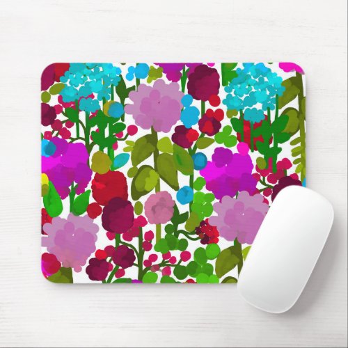Pink flowers  mouse pad