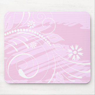 pink flowers mouse pad