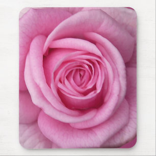 Pink Flowers Mousepad Red Rose Decor Gifts