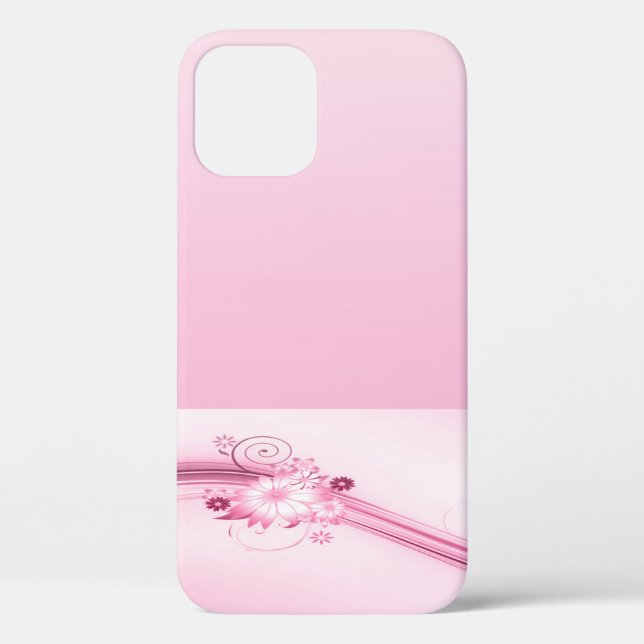 Pink Flowers n Waves Case-Mate iPhone Case (Back)