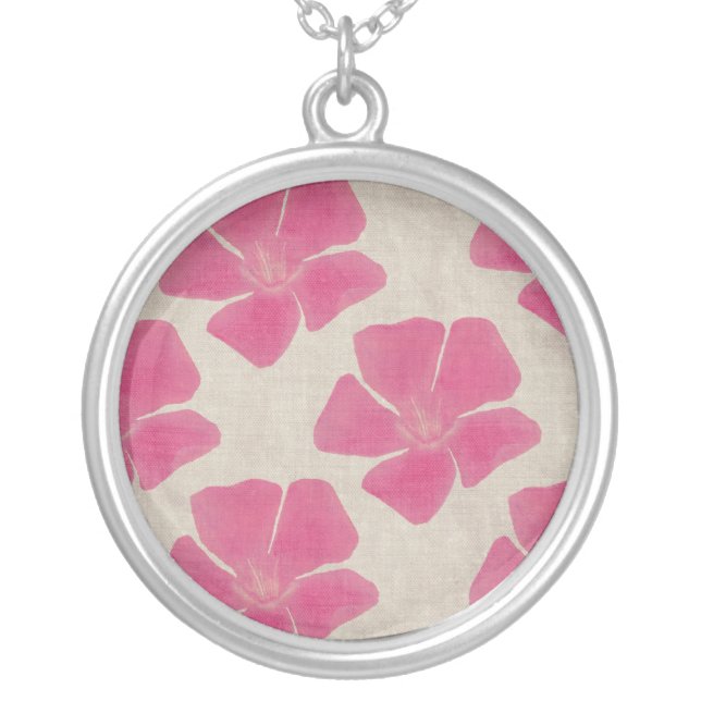Pink Flowers Necklace (Front)