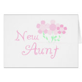 Pink Flowers New Aunt (Front Horizontal)