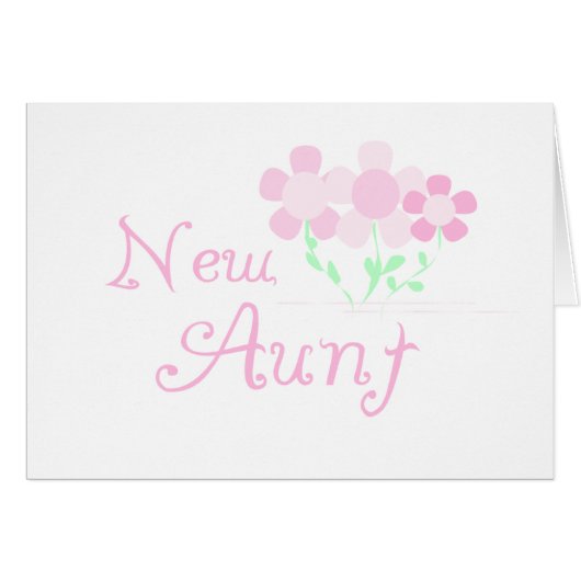 Pink Flowers New Aunt (Front Horizontal)