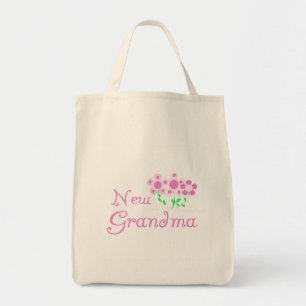 Pink Flowers New Grandma Tshirts and Gifts Tote Bag