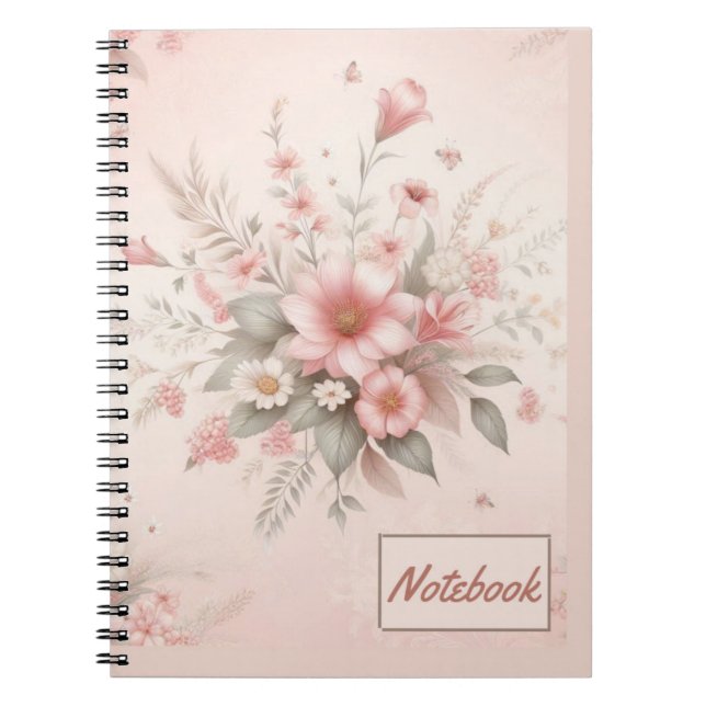 Pink Flowers Notebook (Front)