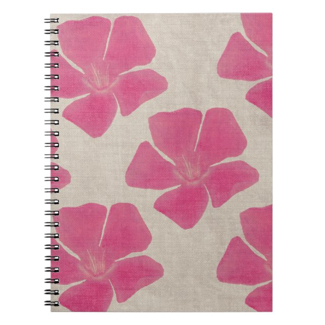 Pink Flowers Notebook (Front)