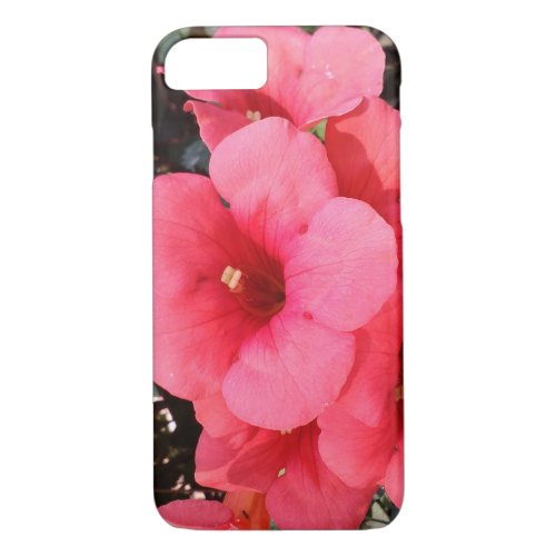 Pink Flowers Photo Apple iPhone 7 Barely There iPhone 87 Case