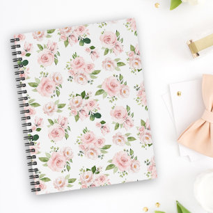 Pink Flowers, Pink Roses, Watercolor Flowers Planner