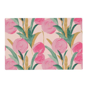 Pink Flowers Placemat