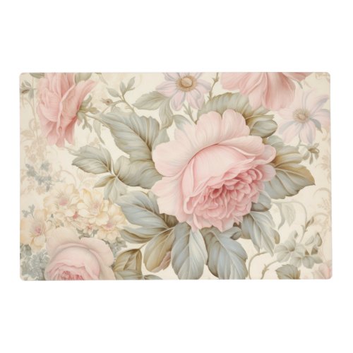 Pink Flowers Placemat