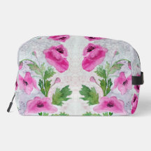 Pink Flowers Print Cut Sew Bag