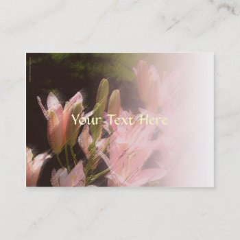 Pink Flowers Profile Card by profilesincolor at Zazzle