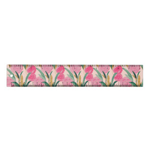 Pink Flowers Ruler