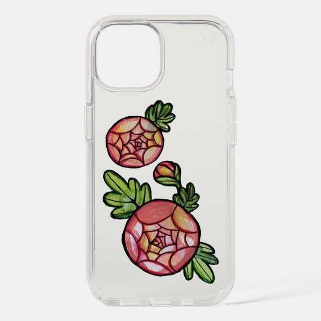 Pink Flowers                                       Speck iPhone Case (Front)